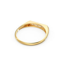 Load image into Gallery viewer, 14k Baguette Stackable Ring / Baguette Diamond Ring / Unique Baguette Ring / Baguette Diamond Bar Ring