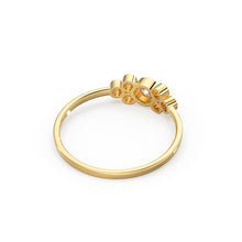 Load image into Gallery viewer, Engagement Ring / 14K Gold Round Cut Bezel Set Diamond Engagement Ring / Unique Engagement Ring / Brilliant Cut Natural Diamond Ring