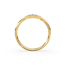 Load image into Gallery viewer, 14k Gold Step Cut Baguette Diamond / Alternative Engagement Ring / Christmas Gift