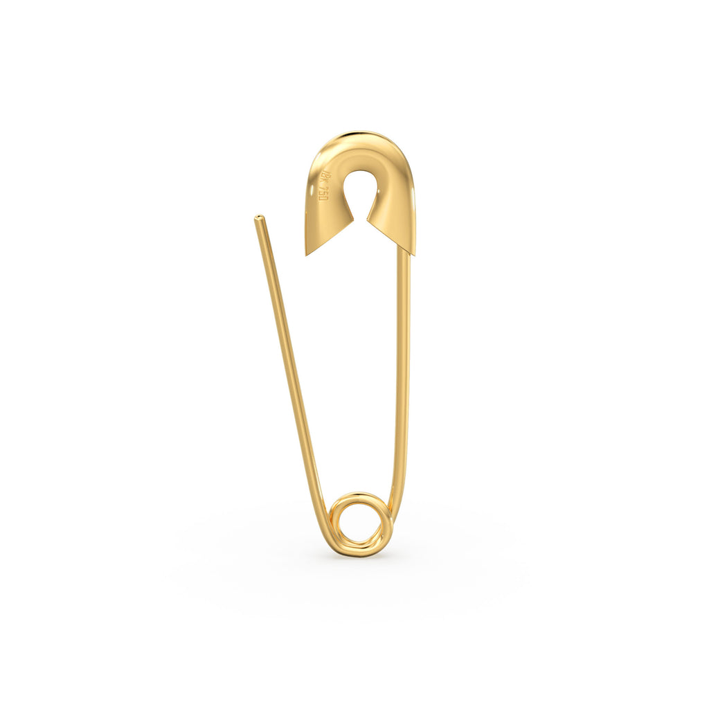 Safety Pin Earring / 30mm Gold Earrings / Minimalist Beauty Earring / Statement Earrings / Rose Gold Earrings / Gift for Her