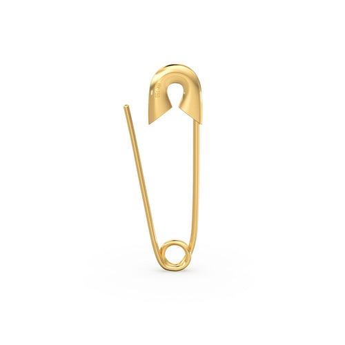 Safety Pin Earring / 30mm Gold Earrings / Minimalist Beauty Earring / Statement Earrings / Rose Gold Earrings / Gift for Her