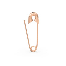 Load image into Gallery viewer, Safety Pin Earring / 30mm Gold Earrings / Minimalist Beauty Earring / Statement Earrings / Rose Gold Earrings / Gift for Her