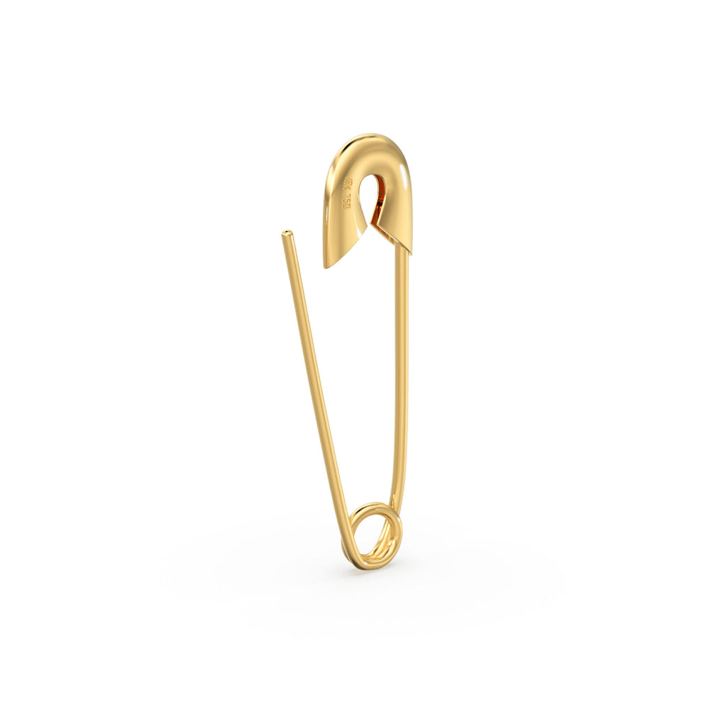 Safety Pin Earring / 30mm Gold Earrings / Minimalist Beauty Earring / Statement Earrings / Rose Gold Earrings / Gift for Her