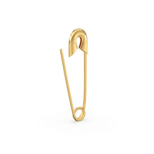 Load image into Gallery viewer, Safety Pin Earring / 30mm Gold Earrings / Minimalist Beauty Earring / Statement Earrings / Rose Gold Earrings / Gift for Her