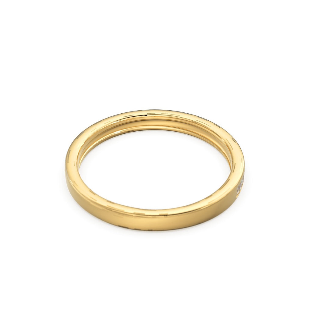 Princess Cut Diamond Half Eternity Ring 2.4mm 0.55 ctw 14k Gold / Channel Setting Wedding Band / Rose Gold White Gold