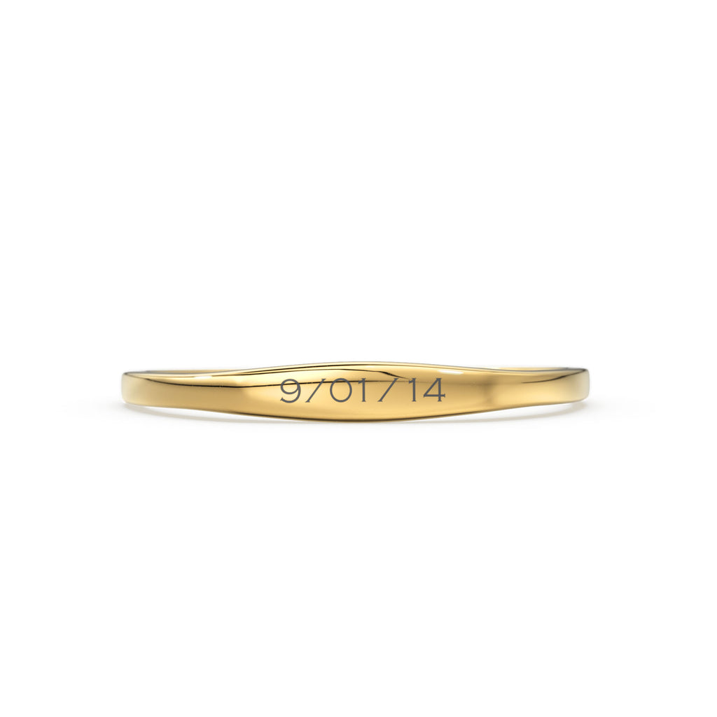 Engravable  Ring / 14k Name Ring / Rose Gold Pinky Ring / Initial Ring / Solid Gold Monogram Ring / Gold Personalized Ring / Engraved Ring
