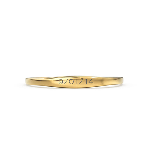 Engravable  Ring / 14k Name Ring / Rose Gold Pinky Ring / Initial Ring / Solid Gold Monogram Ring / Gold Personalized Ring / Engraved Ring