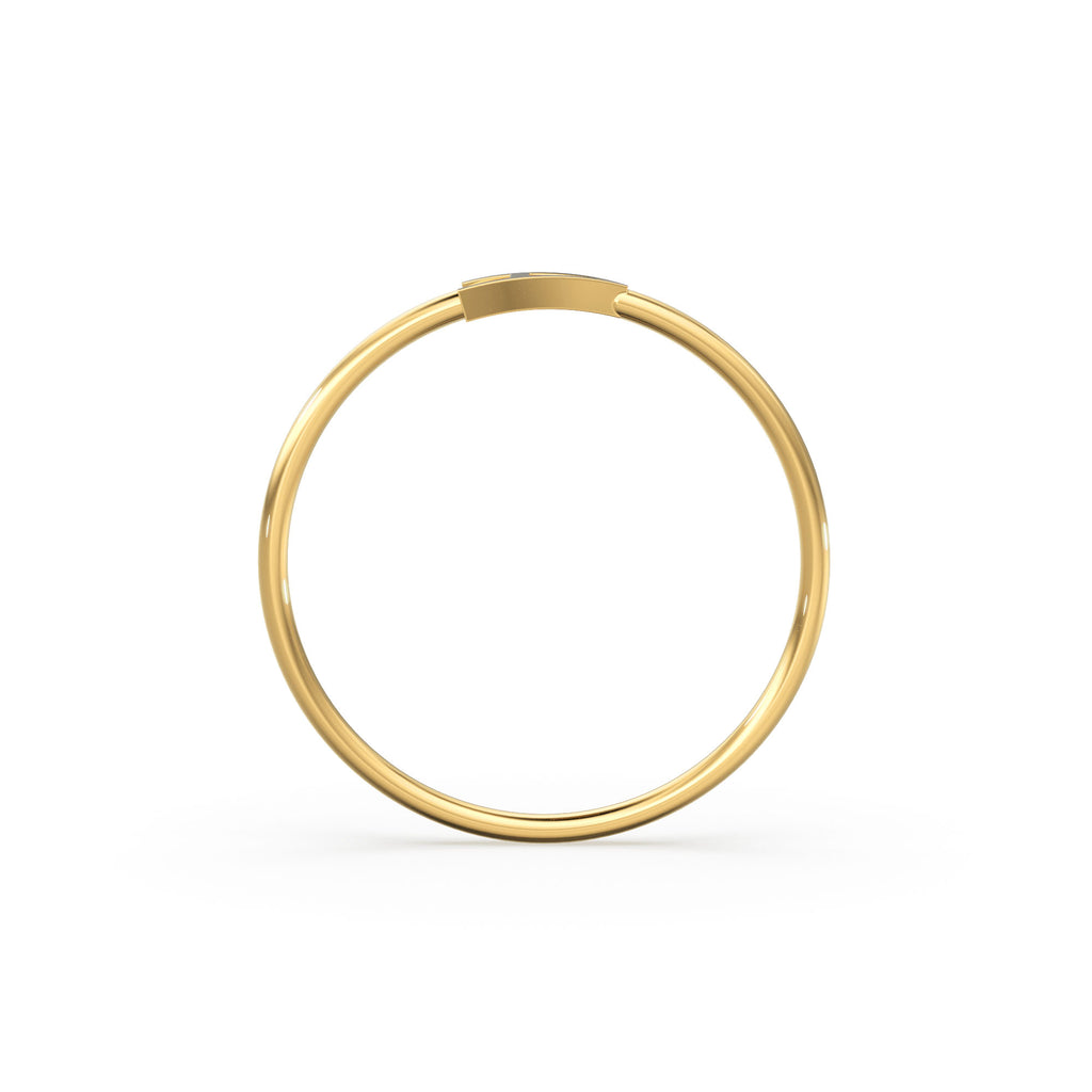 Gold Letter Ring / 14K Solid Gold / Letter Ring / Initial Gold Ring / Stackable Letter Ring / Stackable Initial Rings / Dainty Letter Ring