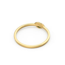 Load image into Gallery viewer, Emerald Ring / Marquise Cut Emerald Ring in 14k Solid Gold / Natural Emerald Ring / May Birthstone Ring / Dainty Emerald Ring