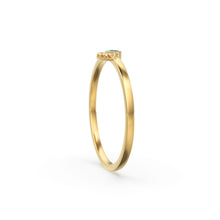Load image into Gallery viewer, Emerald Ring / Marquise Cut Emerald Ring in 14k Solid Gold / Natural Emerald Ring / May Birthstone Ring / Dainty Emerald Ring