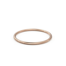 Load image into Gallery viewer, Gold Ring / 14K Solid Gold Round Wedding Band / 1.2 MM Yellow Gold Ring / Dainty Stacking Ring / Simple Delicate Ring / Thin wedding band