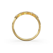 Load image into Gallery viewer, Princess Cut Diamond Ring / 14k Gold Princess Cut Diamond Wedding Ring / Princess Cut Anniversary Band / Square Diamond Eternity Band