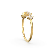 Load image into Gallery viewer, Princess Cut Diamond Ring / 14k Gold Princess Cut Diamond Wedding Ring / Princess Cut Anniversary Band / Square Diamond Eternity Band