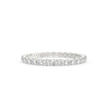 Load image into Gallery viewer, Diamond Eternity Ring / 14k Gold Womens Full Eternity Diamond Ring / 0.95 ctw 4 Prong Diamond Eternity Wedding Band / Stackable Ring