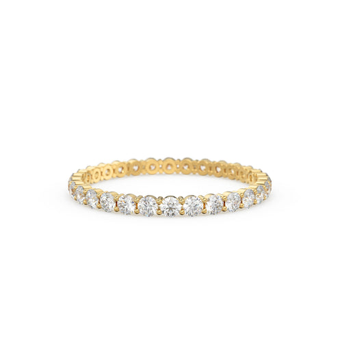 Diamond Eternity Ring / 14k Gold Womens Full Eternity Diamond Ring / 0.95 ctw 4 Prong Diamond Eternity Wedding Band / Stackable Ring
