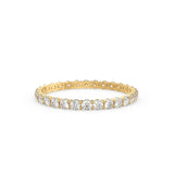 Diamond Eternity Ring / 14k Gold Womens Full Eternity Diamond Ring / 0.95 ctw 4 Prong Diamond Eternity Wedding Band / Stackable Ring