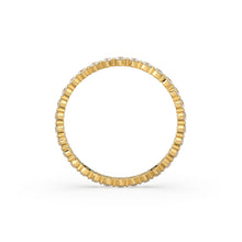Load image into Gallery viewer, Diamond Eternity Ring / 14k Gold Womens Full Eternity Diamond Ring / 0.95 ctw 4 Prong Diamond Eternity Wedding Band / Stackable Ring