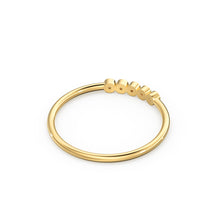Load image into Gallery viewer, Bezel Set Diamond Band in 14k Gold / Bezel Set Diamond Ring / Simple Thin Gold Band White Diamond Ring / Diamond Bezel Set Wedding Band