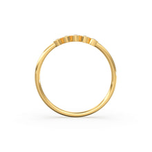 Load image into Gallery viewer, Bezel Set Diamond Band in 14k Gold / Bezel Set Diamond Ring / Simple Thin Gold Band White Diamond Ring / Diamond Bezel Set Wedding Band