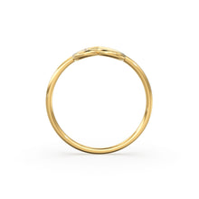 Load image into Gallery viewer, 14K Heart Ring / Diamond Heart Ring / Open Heart Ring / Sold Gold Heart Ring / Gifts For Her