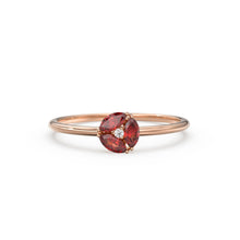 Load image into Gallery viewer, Ruby Ring / Ruby Cluster Ring in 14k Solid Gold / Engagement Ring / Unique Marquise Ruby and Diamond Ring / July Birthstone Ring