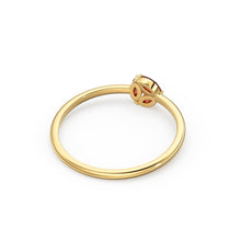 Load image into Gallery viewer, Ruby Ring / Ruby Cluster Ring in 14k Solid Gold / Engagement Ring / Unique Marquise Ruby and Diamond Ring / July Birthstone Ring
