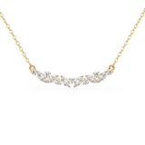 Diamond Necklace / Marquise Diamond Necklace in 14k Gold / Unique Diamond Pendant / April Birthstone / Push Present / Diamond Jewelry