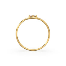 Load image into Gallery viewer, 14K Gold Eye Ring / Evil Eye Ring / Sapphire / Ruby Ring / June Birthstone / Emerald / Stacking Ring / Blue Diamond Band / Birthstone Ring