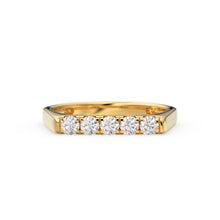 Load image into Gallery viewer, Pinky Ring / 14k Solid Gold Rectangular Diamond Signet Ring / Gold Ring / Chevalier Ring / Women Pinky Ring in Rose Gold and White Gold