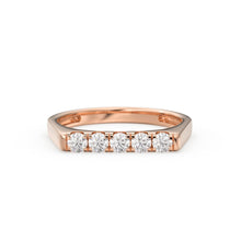Load image into Gallery viewer, Pinky Ring / 14k Solid Gold Rectangular Diamond Signet Ring / Gold Ring / Chevalier Ring / Women Pinky Ring in Rose Gold and White Gold