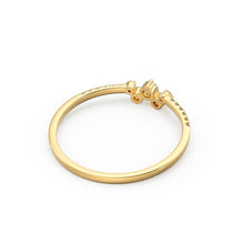 Load image into Gallery viewer, Diamond Ring / 14k Gold Diamond Cluster Ring / Diamond Stackable Ring / Bridal Jewelry / Diamond Wedding Band / Minimalist Jewelry / Gift
