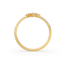 Load image into Gallery viewer, Diamond Ring / 14k Gold Diamond Cluster Ring / Diamond Stackable Ring / Bridal Jewelry / Diamond Wedding Band / Minimalist Jewelry / Gift