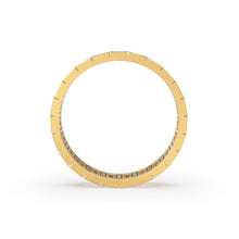 Load image into Gallery viewer, Inlay Full Eternity Ring / Baguette Diamond Full Eternity Diamond Ring for Women in 14k Gold / Prong Setting Baguette Diamond Wedding Ring