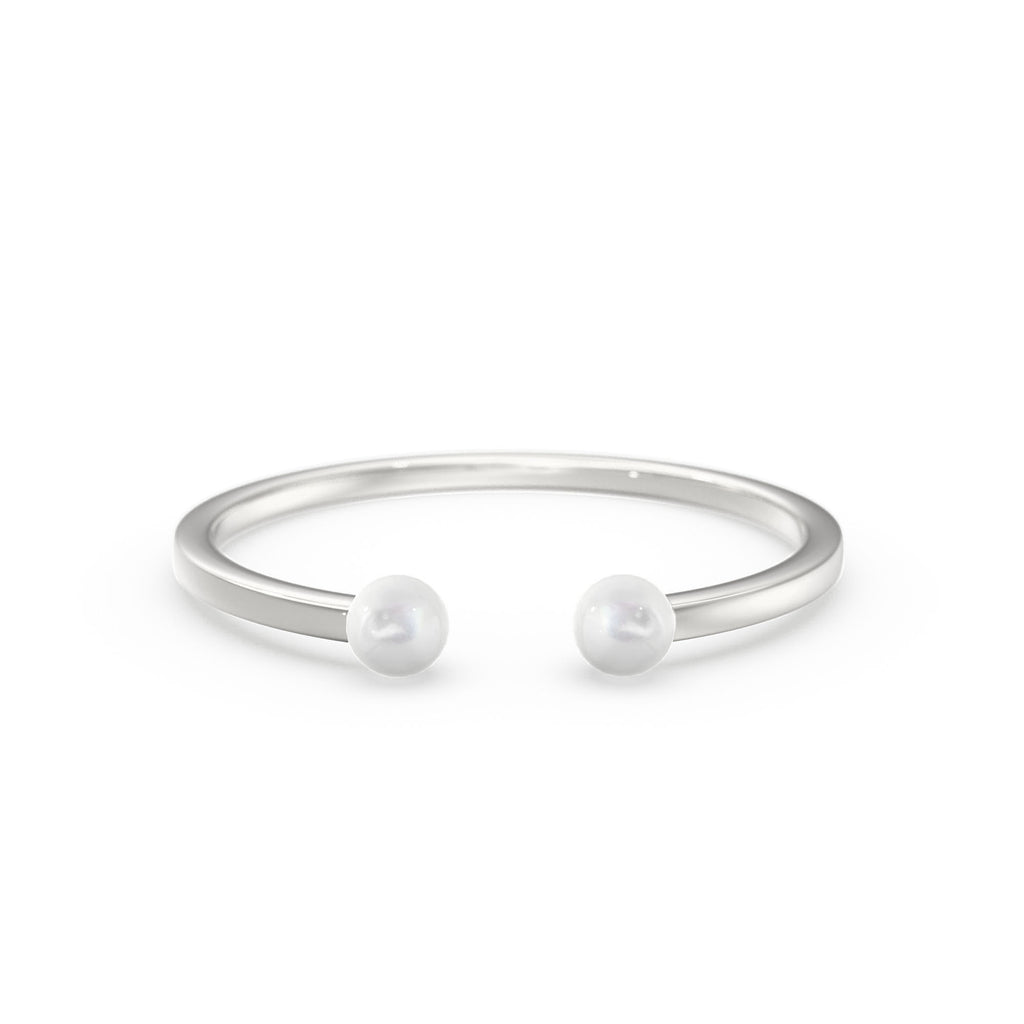 Dual Birthstone Ring / Open Diamond Ring / Two Birthstone Ring / Promise Ring / His and Hers Promise Ring / Birthday gift for her