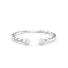 Load image into Gallery viewer, Dual Birthstone Ring / Open Diamond Ring / Two Birthstone Ring / Promise Ring / His and Hers Promise Ring / Birthday gift for her