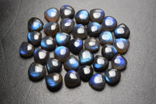 Load image into Gallery viewer, 10 Pcs,Superb-Finest Quality,Gold Flashy Labradorite Smooth Heart Shape Briolettes,8.5-9mm size