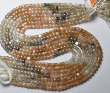 Load image into Gallery viewer, 12.75  Inch Strand, Finest Quality, Natural Golden Sunshine Faceted Box Shaped Beads. Size 4mm