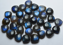 Load image into Gallery viewer, 10 Pcs,Superb-Finest Quality,Gold Flashy Labradorite Smooth Heart Shape Briolettes,8.5-9mm size