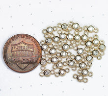 Load image into Gallery viewer, 14k Solid Gold / Real Diamond / Charm Pendant / Bezel / Jewelry Finding / Diamond Connector / Diamond Charm St Patricks Day