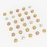 2MM 18k Solid Gold Smooth Round Bead Ball Spacer (10 pieces) Christmas Gift