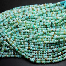 Load image into Gallery viewer, 5 STRAND MAX / Natural / Peruvian / Blue / Opal / Faceted / Rondelle / Loose / Gemstone / Beads / Strand