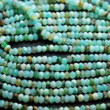 Load image into Gallery viewer, 5 STRAND MAX / Natural / Peruvian / Blue / Opal / Faceted / Rondelle / Loose / Gemstone / Beads / Strand