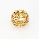 Designer Milgrain Solid Gold Handmade Round Spacer Gold Bead Finding 8mm 10mm