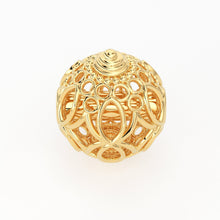 Load image into Gallery viewer, Designer Round Solid Gold Handmade Round Spacer Gold Bead Finding 6mm