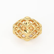 Load image into Gallery viewer, Solid Gold Handmade Designer Marquise Spacer Gold Bead Finding 7mm