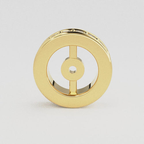 Single row Diamond 10mm bead with 1mm hole - Jalvi & Co. 