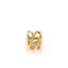 Load image into Gallery viewer, 5 pieces 14k 18k Solid Gold Tiny Round Spiral Wired Spacer Bead Finding 3.40mm