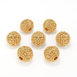 2 pieces Designer Round Solid Gold 14k 18k Solid GoldHandmade Gold Spacer Bead Jewelry Making Supply 4.50mm