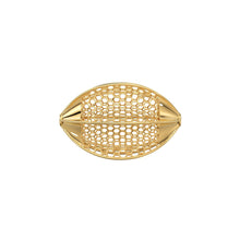 Load image into Gallery viewer, Honeycomb Hexagon Solid Gold 14k 18K solid Gold Spacer Bead Jewelry Making Supply available in 25.50mm