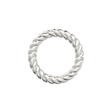 Load image into Gallery viewer, 5mm inner dia Twisted Rope Design 14k 18k Solid Gold Jump Ring Bail / Gold Finding / Jewelry Making Supply / Essential Supply